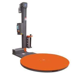 masina de infoliat paleti cu cantar si imprimanta SMARTWRAP X2 cu masa rotativa si coloana